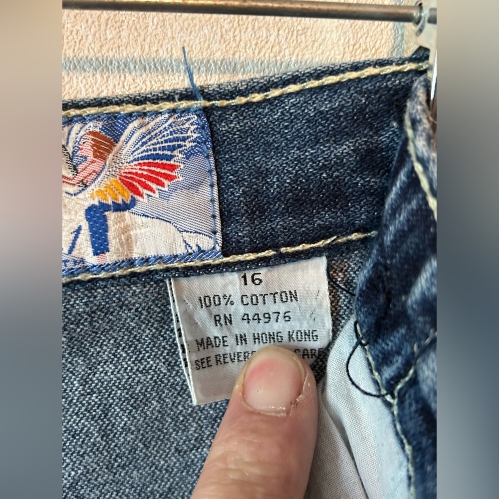 Pegasus 1 VINTAGE Balloon cropped jeans Women’s size 16 - Picture 3 of 8